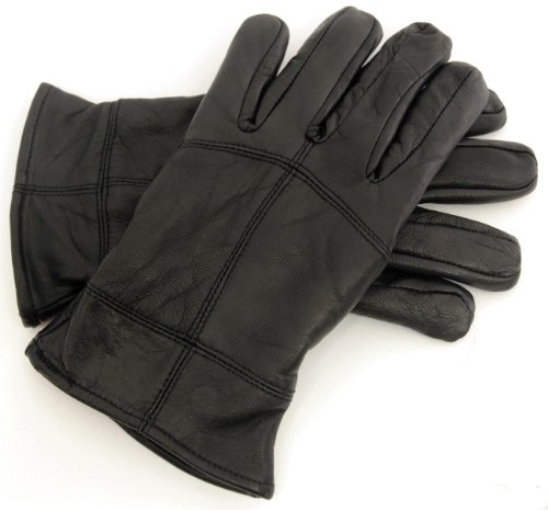 Lora DoraStrong Souls Mens Thinsulte Black Leather Gloves