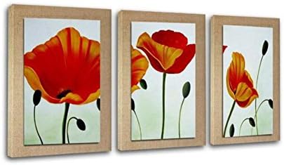 X&amp;L Painting Living Room Bedroom Modern Decorative Painting Canvas Painting Finished Painting Linen Abstract (3 collage 2-8) , 40x50x3p