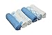 Cuddles Collection Printed Muslin Squares (6 Pack, Blue/ White)