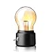 Price comparison product image Mini Table Decor Light Bulb,LED Creative Night Light,Beside Bed Nightstand Lamps Nightlight for Women Girls Boys Office Coffee Shop Dining Room Kitchen Bedroom (Black)