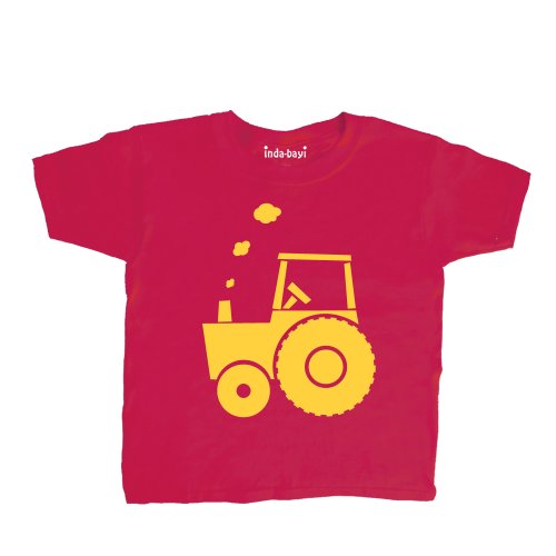 Inda-Bayi Baby-Toddler Heavy Cotton T Shirt - tractor
