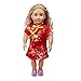 Produktbild Zolimx Cheongsam Kleid für 18-Zoll-American Puppe Mädchen Puppen Zubehör Spielt Puppenkleidung
