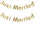 Produktbild Fully 2stk. Just Married Schrift String Girlande Kinder Party Hochzeit Feier Dekoration (Just Married (gold))