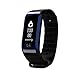 Produktbild Herzfrequenz Fitness Smart Tracker Armbanduhr, Y56 Bluetooth 4.0 OLED heart-rate Übung Schritt Kalorien Bewegung Smart Watch mit Sleep Monitoring/CALL Alert/Blut Druck/EKG-Test/Remote Kamera, blau
