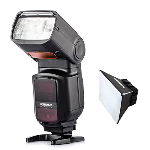 Gran Compra para Yongnuo YN968EX-RT Flash Speedlite Sincronización de
alta velocidad TTL con luz LED para Canon cámaras DSLR con TARION
difusor Revisión