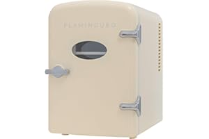 Flamingueo Frigorifero Piccolo - Mini Frigo 4L, Frigo 12V/220V, Mini Frigo da Camera, Raffreddamento e Riscaldamento, Frigo Piccolo da Ufficio