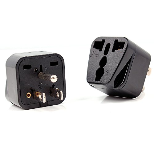 Neuftech 2x Reiseadapter stecker mit Schutzkontakt Buchse US/ USA auf Europa /Deutschland,UK,USA,Amerika ,Kanada ,China ,Mexiko,Thailand usw adapter - 3