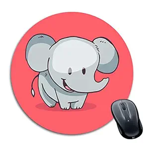 Tinywalk Animal Spiral mousepads Waterproof Foldable Mouse Pad with Nonslip Base for Laptop & Desktop Mouse Round (8X8) inch