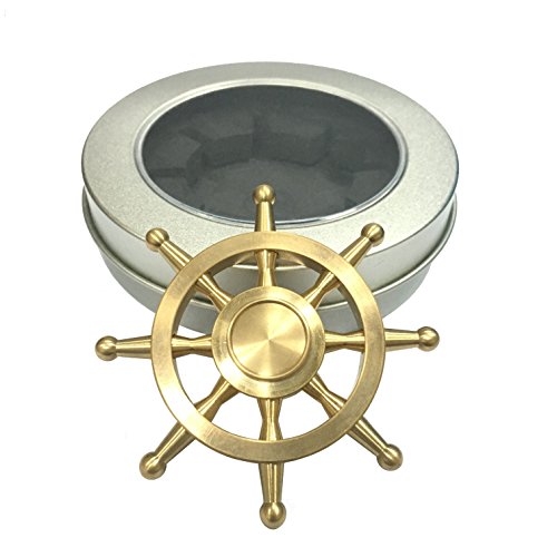 KONKY Finger Hand Spinner Legierung Fidget Fokus Spielzeug mit glatten Oberfläche Finish und Schnell Spinnen, EDC Spinner Kinder Erwachsene Stress Reducer für Angst Relief, ADD, ADHD und Finger Training - 2