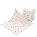 Produktbild Gosear 6 Stk Super Soft Baumwolle Kind Neugeborenen Baby Handtuch Musselin Gesicht Schweiß Speichel Wischen Waschlappen 35 x 30 cm Random Farbe