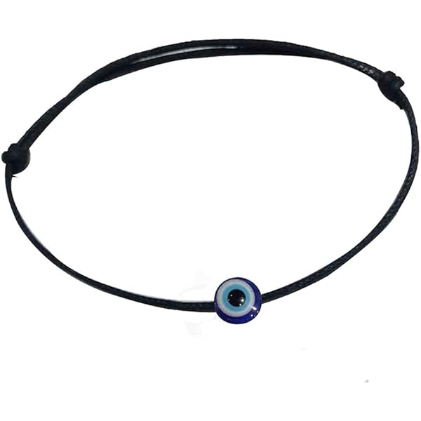 WE ME Evil Eye Bracelet Hand-Woven Blue Rope Cord Fatima Hand Strand Bracelet Adjustable Kabbalah String Amulet Nazar Hamsa Eyes Thread Braided Bracelet for Women Protection Lucky Jewelry