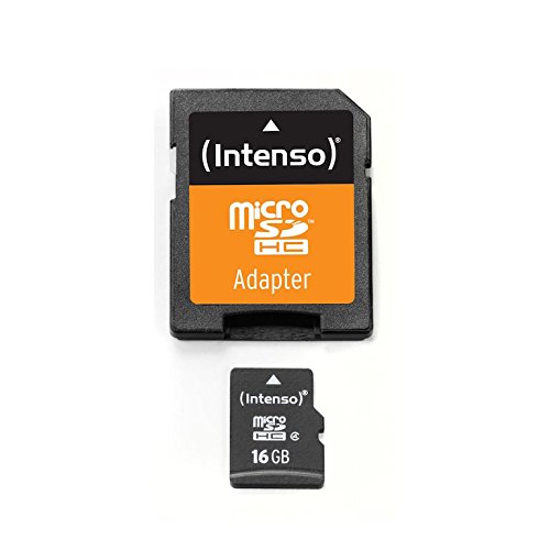 Speicherkarte Intenso 16 GB Micro SDHC Class 4 für Sony Xperia Tipo Dual Z3 Compact Z3 , Sony Xperia Z Z1 Go Z2 V M J Z Ultra , Sony Xperia Z1 Compact Acro S E1 TX , Sony Xperia Z Active Micro M2 Z1 Compact , Sony Xperia Acro S Z3 Compact E1 TX X10