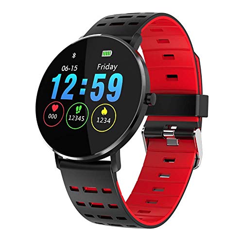 Preisvergleich Produktbild Watch Fitness Tracker - Touch Big Screen Activity Fitnessuhr und Schrittzähler Schrittzähler mit Pulsmesser - Kalorienzähler - Benachrichtigung / IPhone und Android-kompatibel Watch ( Farbe : Rot )