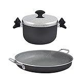 san ignacio coleccion gourmet La olla para pasta dispone de tapa cromada, con colador para desprender fácilmente del agua de cocción