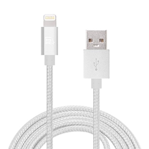 Apple Zertifiziertes Ladekabel, Apple Lightning, extra langes 3m Ladekabel, iPhone 7, 7, Plus, SE, 6s 6 Plus 5s 5c 5, iPad Pro Air 2, iPad mini 2 3 4, silber LAX Gadgets - 7