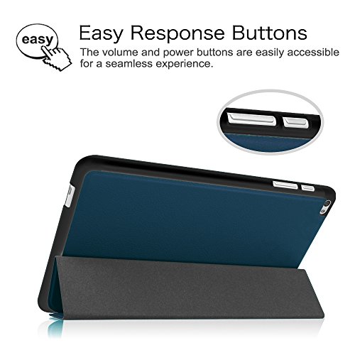 Fintie Huawei MediaPad T1 10.0 Hülle – Ultra Schlank Superleicht Ständer (SlimShell) Case Cover Schutzhülle Etui Tasche für Huawei MediaPad T1 10.0 LTE / WiFi (9,6 Zoll) Tablet-PC, Marineblau - 7