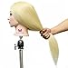 Neverland 23 inch Long 100% Hair Practice Mannequin Manikin Training Head with Clamp Blonde UK Stock