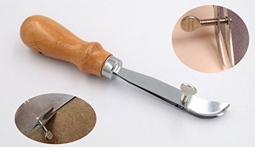 Professionelle Holzgriff Verstellbare Lederkanten Leder-Former Lederverarbeitung Werkzeug Au?enrand Creaser Leder Craft Edger Creaser Aussch?rfapparat - 3