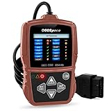 【Jahresemissionstest Tool】Der OBD2 Scanner mit einem Ein Klick I/M-Bereitschaftstaste, der Ihnen hilft, den Status des Fahrzeugs schnell zu scannen. Auto Computer Diagnose Tester mit Daten Review Wiedergabe, Batterie-Überwachung und zeigt auch Live Fahrzeug Sensor Daten an, mehrere Grafikformate, Rot Gelb grüne LED Anzeigen ermöglichen es Ihnen, ganz einfach zu bestimmen, ob Ihr Fahrzeug den Status der Emissionsmonitor erfüllt und Ihnen hilft, den Smog Check zu behalten.