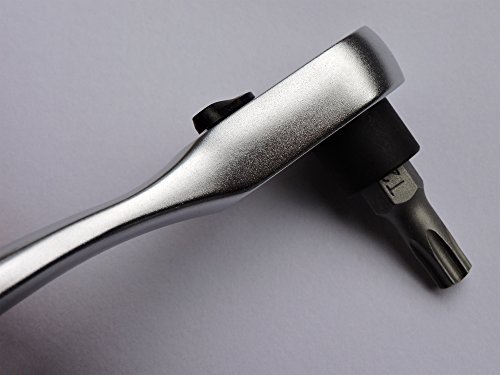 Famex Steckschlüssel Bit Satz mit 72-Zahn Mini-Knarre, 45-teilig, 1 Stück, 595-45 - 4