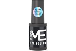 Me by Mesauda Smalto semipermanente Nero - 191 Midnight - Smalto per unghie gel – Formula easy on – easy off - Vegan e Cruelty free – 4,5 ml