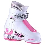 Regulable Roces Botas de esquí Idea, niños Unisex, Blanco/Rosa Oscuro, MP 16.0-18.9