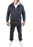 Rock Creek Herren Trainingsanzug / Hochwertige Materialqualität / Zweiteiler Hose und Jacke / Kapuze mit Tunnelzug / Jacke mit elastischen Bund / Jacke mit elastischen Bündchen am Armenden / Jacke mit zwei Eingrifftaschen