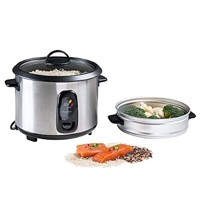 DomoClip DOC100A Cuiseur à Riz et Vapeur Gris 1,80 L 700 W