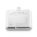 Produktbild OKCS Camera Connection Kartenlesegerät Card Reader 5 in 1 Anschluss - Überträgt Bilder & Videos - Lightning für Apple iPad 4 / Mini / 5 Air, iPod Touch 5G