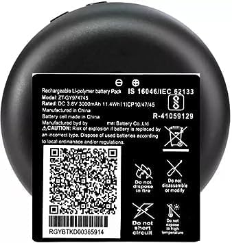 Welcozon Original ZT-GY974745 3000 mAh Battery for Jio WiFi Dongle JMR815 JMR1040 Wireless Router