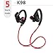 Produktbild BluetoothKopfhörerdrahtloser Bluetooth KopfhörerKopfhörersportkopfhörer Sweatproof KopfhörerStereoBlutooth Kopfhörer Mit Mic Für Phonek98Red5H