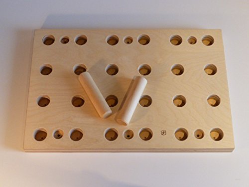 Preisvergleich Produktbild Meisterschreiner Kauschinger Trainingsboard Steckbrett Klettergriffe 63cmx42cmx4cm