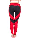 LaLaAreal Mujer Pantalon Deporte de Yoga Leggins Mallas Cintura Alta para...