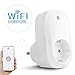 Produktbild Smart Steckdose, M.Way intelligente WLAN Steckdose, Smart Wifi Steckdose, WLAN Smart Steckdose, inkl Stromsüberwachung/Energiesparfunktion/Zeitsteuerung, Intelligente Steckdose mit App Steuerung für IOS und Android Weiß 1P