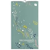 CALENDARIO MENSUAL - El planner mensual tiene amplio espacio para apuntar planes y citas importantes. Mide 22 x 0,6 x 39,4 cm, es el calendario 2020 pared perfecto para dos y para organizar vidas ajetreadas