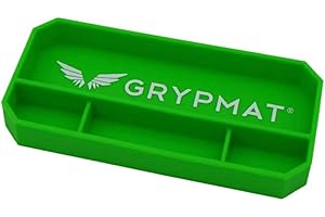 Grypmat Plus Automotive & DIYer Non-slip, Non-magnetic Tool Box Organizer Optimize Workflow with Tool Tray Grip Mat (Small, Green)