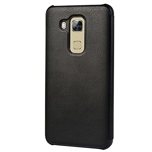 MOONCASE Funda Carcasa Cuero Tapa View Case para Huawei Nova Plus   G9 Plus   Maimang 5 Negro