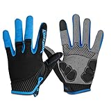 [BEQUEM ZUM TRAGEN]: 24 Luftlöcher an Handfläche und Fingern, atmungsaktiv und nicht stickig. Der Rücken besteht aus hochelastischem Lycra-Stoff, der sich an Handform und Haut anpasst.