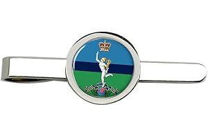 Giftshop UK Royal Corps of Signals, British Army Tie Clip - Silver, Metal, Tie Clip, Men's, Military Personnel, History Enthusiasts