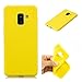 Produktbild Misstars Silikon Hülle für Samsung Galaxy A8 2018, Soft Flex TPU Case im Candy Design Ultra Dünn Schutzhülle Matt Weich Handyhülle Anti-Stoß Kratzfeste für Samsung Galaxy A8 2018 SM-A530, Gelb