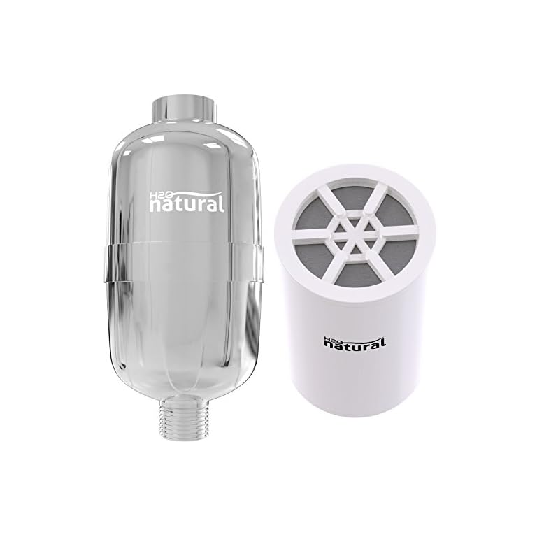 Shower Filter by H2O Natural High Output Chlorine Removing Showerhead