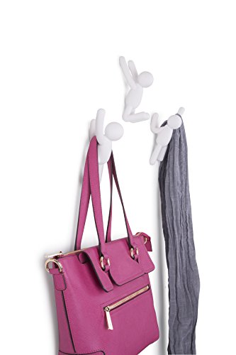 Umbra 318165-660 Buddy Wandhaken, Garderobenhaken für Kinder, 3er-Set, weiß - 2
