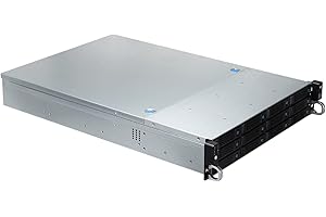 UNYKAch Caja Rack HSW6212 Hot Swap (Sustitución de Bahías en Caliente) 2U, ATX, 12 Bahías Compatibles con Discos de 3,5″ o 2.5”, 4 Ventiladores de 80 mm, 2 USB 2.0