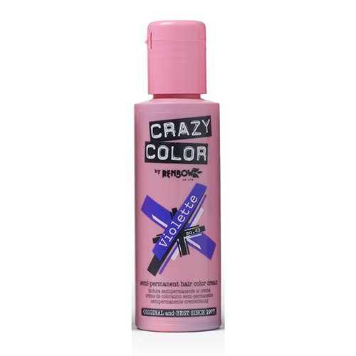 Renbow Crazy Color Semi Permanent Hair Color Cream Violette No.43 100ml