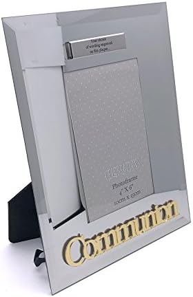 Communion Personalised photo frame Mirror and Gold Finish