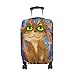 Produktbild ALAZA Katze und Reflexion Gepäckabdeckung Für 22-24 Zoll Koffer Spandex Reise-Schutz