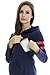 Bearsland Maternity Women's Breastfeeding Sweater Dress Nursing Plaids Hoodie