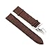Produktbild 20mm Uhrenarmband Leder Armbanduhr Armband mit Edelstahl Faltschließe Alligator Grain dunkelbraun