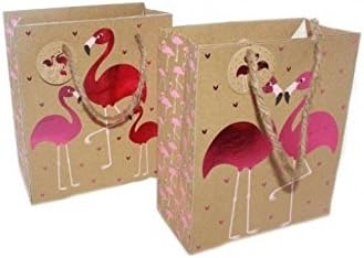 'Flamingo 33 cm – Quality Gift Bag Assorted Designs – Price per item.
