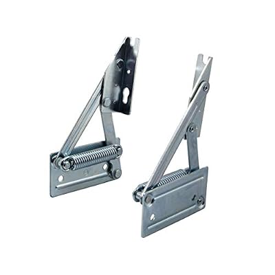 Gedotec Charnière Elévatrice Pliante | Support Relevable pour Plateau de Meuble de Cuisine, Coffre, Table Basse en Bois | Elévateur Solide en Acier Galvanisé | Angle d'Ouverture à 95° - 12 kg
